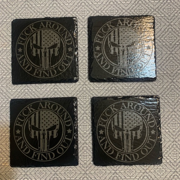 Slate coasters - Picture 8 of 11